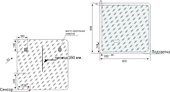 Style Line Мебель для ванной Бергамо Мини 60 серая Люкс антискрейтч Plus – фотография-16